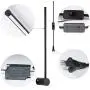 Ditoon Modern Wall Sconce Plug in LED Matte Black Wall Lamp with Plug in Cord On/Off Switch 21 5/8 inches lamp for Bedroom Nightstands (1-Pack) Ditoon Modern Wall Sconce Plug in LED Matte Black Wall Lamp with Plug in Cord On/Off Switch 21 5/8 inches lamp for Bedroom Nightstands (1-Pack)