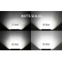 LLT 50W LED Flood Light Outdoor Knuckle Mount - 5000K Daylight 3750Lm 100-277V - LED Yard Lights - Black Backyard Flood Lights - Bright Landscape Lighting - Aluminum and Tempered Glass