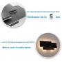Ralbay 15.75”/36W LED Modern Wall Sconce Indoor Matte Black Wall Mount Light for Living Room Bedroom Staircase Hallway Warm White 3000K