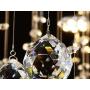 Saint Mossi Modern K9 Crystal Raindrop Chandelier Lighting Flush Mount LED Ceiling Light Fixture Pendant Lamp for Dining Room Bathroom Bedroom Livingroom 12 GU10 Bulbs Required H 16 x W 22 x L 31 in
