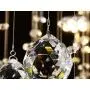 Saint Mossi Modern K9 Crystal Raindrop Chandelier Lighting Flush Mount LED Ceiling Light Fixture Pendant Lamp for Dining Room Bathroom Bedroom Livingroom 12 GU10 Bulbs Required H 16 x W 22 x L 31 in