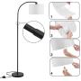 Arc Floor Lamp, LED Floor Lamp with Shade, Ambimall Adjustable Standing Lamp Modern Design, Mid Century Modern Floor Lamp for Living Room, Bedroom, Dining Room, Study Room and Office(Without Bulb)