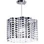 Top Lighting 1-Light Chrome Finish Metal Shade Chandelier Hanging Pendant Ceiling Lamp Fixture