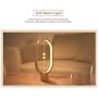 ALLOCACOC Heng Balance Lamp - Ellipse Magnetic Mid-air Switch USB Powered LED Lamp, Warm Eye-Care LED Lamp, Table Lamp, Decoration for Bedroom, Living Room, Dining Room and Office (Wood Color)