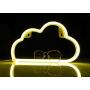 Warm White LED Cloud Night Light neon Signs for Wall Decoration Battery and USB Operated Aesthetic Room Decor neon Lights for Kids Room, Bar, Living Room, Christmas, Party, Wedding, Halloween