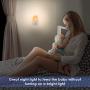 Plug-in Night Light for Kids, Compact RGB Color Changeable LED Night Lamp with Dusk to Dawn Sensor, Warm White Night Lighting for Baby Room, Bedroom, Hallway, Kitchen, Bathroom, Stairs (2 Pack)