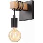 Lightess Black Wall Lights, Edison Wall Lamp 1-Light Industrial Farmhouse Sconce for Barn Kitchen, Living Room, LG9423728