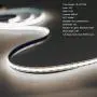 CP3 12V COB LED Strip Kits 5000K Natural White 16.4 FT Flexible 400LEDs/M No Hot Spots Bendable Linear Lights Tape with RF Remote and UL Power Supply for Bedroom Mirror Cabinet Decoration