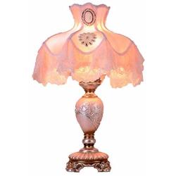 European Resin Table Lamp Victorian Style Table Lamp Bedroom Bedside Lamp Creative Lace Shade Romantic Marriage Room Living Room Decorative Lighting E27 / E26 Bulb H55cm W33cm