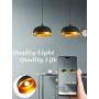 Industrial Black Chandelier Light Fixture, Modern Ceiling Light Dining Room Island Pendant Lighting Metal Hanging Lamp, Dia 13inch