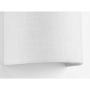 Progress Lighting P710071-030-30 Inspire LED Wall Sconce with Summer Linen Shade, 9'' x 6-1/4'', White