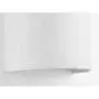 Progress Lighting P710071-030-30 Inspire LED Wall Sconce with Summer Linen Shade, 9'' x 6-1/4'', White