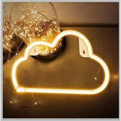 Ifreelife Cloud Neon Signs Neon Lights LED Night Light Wall Decor Lights USB Charging/Battery Operated Decorative Lights for Home, Bedroom, Bar, Christmas/Wedding/Birthday Party