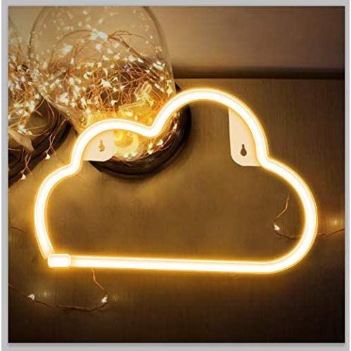 Ifreelife Cloud Neon Signs Neon Lights LED Night Light Wall Decor Lights USB Charging/Battery Operated Decorative Lights for Home, Bedroom, Bar, Christmas/Wedding/Birthday Party