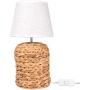 MUZILAN Rattan Table Lamps for bedrooms,Water Hyacinth Seaweed Weave Desk Light for Living Room,15.4 x 8.8 x 3.9 in,Bedside lamp,Reading lamp,Desk Lamps for Home Office