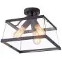 VILUXY Industrial Rectangle Flush Mount Ceiling Light Fixture with Glass Shade for Hallway, Entryway, Passway, Dining Room, Bedroom, Balcony Living Room 3-Light VILUXY Industrial Rectangle Flush Mount Ceiling Light Fixture with Glass Shade for Hallway, Entryway, Passway, Dining Room, Bedroom, Balcony Living Room 3-Light