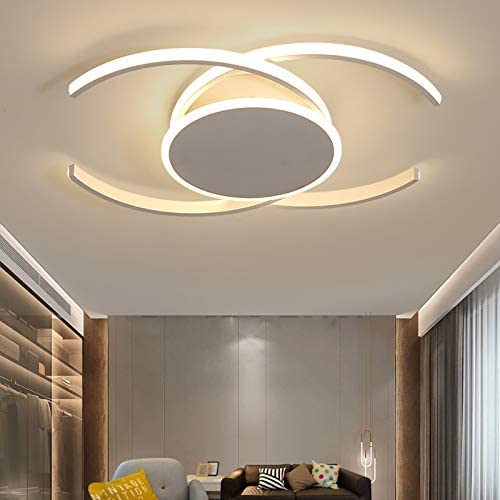 CraftThink LED Flush Mount Ceiling Light Living Room Half-Circle Flush Mount Light Acrylic LED Ceiling Lamp in Warm for Living Room Bedroom Kids Room - Size : 16'' Warm Light