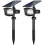 Solar Spot Lights Outdoor, Eneru LED Solar Spotlights PRO Solar Powered Landscape Lighting IP65 Waterproof Dusk to Dawn for Garden Pathway Yard Driveway Garage 2 Pack Cold White Solar Spot Lights Outdoor, Eneru LED Solar Spotlights PRO Solar Powered Landscape Lighting IP65 Waterproof Dusk to Dawn for Garden Pathway Yard Driveway Garage 2 Pack Cold White