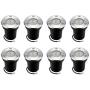 8Pack Landscape Lights LED Well Lights 6W 12V-24V Ground Lights IP67 Waterproof Low Voltage Landscape Lighting for Driveway, Deck, Step, Garden Outdoor Lighting (Warm White)