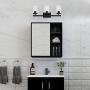 BONLICHT Vanity Lights Vintage Industrial 3 Lights Black Wall Sconce with Clear Glass Shade and Metal Base,Rustic Bathroom Light Fixture Hallway Wall Lamp for Kitchen Powder Room Living Room Bedroom