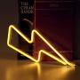 AMIR (Upgraded Version) LED Neon Decorative Light, Battery and USB Operated Lightning Neon Light, Wall Decor Light for Christmas, Birthday Party, Living Room and Wedding Party Decor (Warm White)