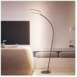 M. Floor Lamp Modern Piano Lamp Reading Lamp Living Room Bedroom Bedside Lamp Student Study Vertical Table Lamp 26W R. (Color : Warm Light)