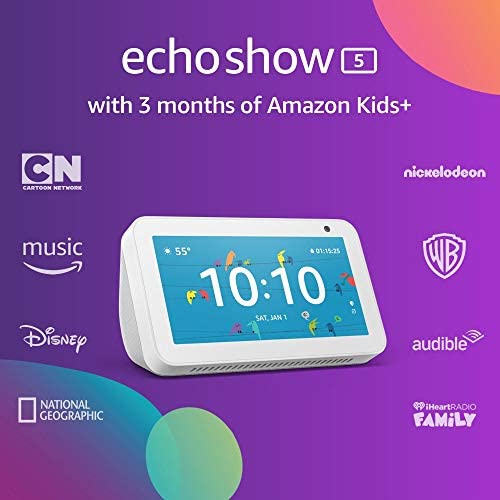Echo Show 5 with 3 months of Amazon Kids+ (auto-renewal) - Sandstone Echo Show 5 with 3 months of Amazon Kids+ (auto-renewal) - Sandstone