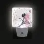 ZOEO Fairy Night Light Butterfly Fairytopia Forest Plug-in LED Night Lamp with Light Sensor Bathroom Toilet Bedroom Kitchen Wall Decorative Daylight White for Girls Kids Childrens