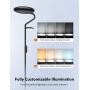 TaoTronics LED Floor Lamp TT-DL095, Metal Mother Daughter Floor Lamp with Reading Light, 36W 4 Brightness Levels & 4 Color Temperatures Adjustable with Remote & Touch Control for Living Room Bedroom