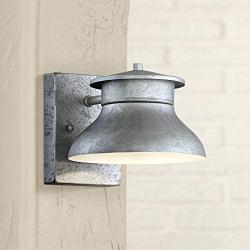 Danbury Modern Outdoor Wall Light Fixture LED Galvanized Steel 5'' Non Glass Dark Sky Design for Exterior House Porch Patio Deck Barn - John Timberland