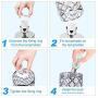 Touch Lamp Control Crystal Table Lamp 3-Way Dimmable Bedside Nightstand Desk Lamps with Dual USB Charging Ports,Small Decorative Lampshade Night Light for Bedroom Living Room, Bulb Included