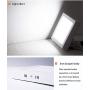Jaycomey 24W Square Super Bright LED Flush Mounted Ceiling Light Fixtures,Surface Mounted Ceiling Light for Bathroom,Kitchen,Balcony,Garage,Dining Room,Non-Dimmable,Cool White,11.8 Inches