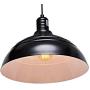 MOTINI Barn Pendant Light 1-Light Height-Adjustable Edison Hanging Light Fixture with Metal Dome Shade Farmhouse Style Ceiling Light Fixture in Black Finish for Kitchen Island, Dining Room, Foyer UL