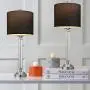 OYEARS Crystal Table Lamp Set of 2 for Living Room Bedroom 27.75“ Modern Buffet Table Lamps for Dining Room with Fabric Drum Shade Black OYEARS Crystal Table Lamp Set of 2 for Living Room Bedroom 27.75“ Modern Buffet Table Lamps for Dining Room with Fabric Drum Shade Black