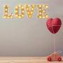 Fashlits LED Marquee Letter Lights Sign, Battery Powered Light Up Alphabet Letters for Bedroom Wedding Birthday Party Christmas Home Bar Decoration (H)