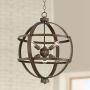 Galaxy Oil Rubbed Bronze Orb Cage Pendant Chandelier 25'' Wide Industrial 6-Light Fixture for Dining Room House Foyer Kitchen Island Entryway Bedroom Living Room - Possini Euro Design