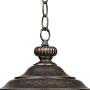 Bellagio Rustic Outdoor Ceiling Light Bronze 18'' Hammered Glass for Exterior Entryway Porch - John Timberland