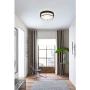 Berliget 12 Inch Modern 2 Lights Ceiling Lighting Metal Industrial Black Flush Mount Ceiling Light, Ceiling Light Fixture for Kitchen, Bedroom, Laundry, Living Room, Hallway