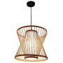 Bamboo Wicker Rattan Lantern Pendant Light Rustic Ceiling Lamp Dining Room Hanging Lighting Fixtures Creative Chandelier Bird Nest Lampshade for Living Room Kitchen Island Restaurant Cafe Bar (Type 3)