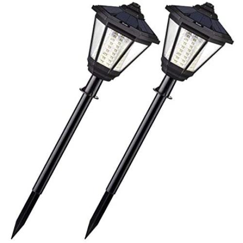 Solar Lights Outdoor, Sunix Radar Motion Sensor 108 LED Waterproof Garden Light Auto On/Off Landscape Lighting for Pathway, Driveway, Patio, Yard Decoration（2 Pack）