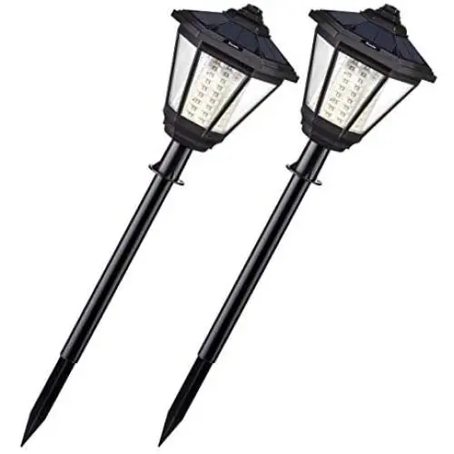 Solar Lights Outdoor, Sunix Radar Motion Sensor 108 LED Waterproof Garden Light Auto On/Off Landscape Lighting for Pathway, Driveway, Patio, Yard Decoration（2 Pack）