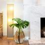 Brightech Horizon LED Floor Lamp for Living Rooms & Bedrooms – Mid Century Modern Minimalist, Ambient Light – Perfect for Beside The Bed or Office, Corner Lamp – Shimmering Beige Shade