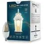Euri Lighting EFL-140W-MD Flame Lantern Water Glass, with Integrated Security Light (3000K), Photocell and Motion-Sensor (Dusk-to-Dawn), White Housing Euri Lighting EFL-140W-MD Flame Lantern Water Glass, with Integrated Security Light (3000K), Photocell and Motion-Sensor (Dusk-to-Dawn), White Housing