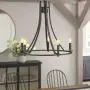 Emliviar Modern Farmhouse Dining Room Chandelier, 5-Light Kitchen Pendant Light in Oil Rubbed Bronze Finish, 010-5 ORB