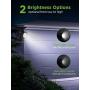InnoGear Solar Lights, 2-in-1 Waterproof 3 LED Solar Spotlights Adjustable Wall Light Landscape Lighting Security Light Outdoor Auto On/Off for Patio Deck Yard Garden Driveway, Pack of 2