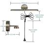 MantoLite LED Wall Light,15inch Aluminum Picture Artwork Lighting, Plug-in with Switch for Bathroom Mirror Lamp Fixture Modern Home Restaurant Bedside Wall Lamps Sconces, 3000K 11W Matte Bronze
