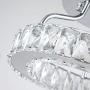 Maxax Semi-Flush Mount Crystal Chandelier Lighting LED Chandelier Ceiling Light for Hallway, Kitchen, Dining Room, Kids Room, Chrome Finish(Cool White)