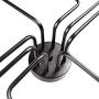 Lampundit Sputnik Chandelier 8-Light Flush Mount Ceiling Light, Matte Black Finish, Modern Industrial Lighting Fixture for Dining Room Living Room Bedroom Kitchen Hallway Cafe Bar