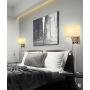 Liylan Bedroom Wall Sconce Lighting Plug in Cord,Modern Bedside Wall Mount Reading Lamp,Wall Light Fixtures LED 3W 3000K with USB Port Switch Brushed Nickel Finish for Living Room Hotel