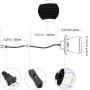 Industrial Pendant Light with Plug in Cord,Black Hanging Lamp with Clear Glass Shade for Office Kitchen Island Dining Room(1 Light)